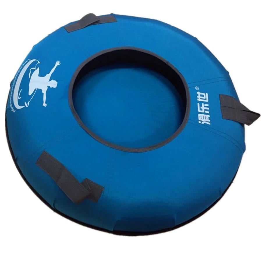 单人滑雪板。秋冬季滑草板亲子成人轮e胎加厚滑雪圈滑沙卡通情侣