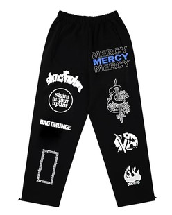 Onceina联名街舞卫裤 子 高街宽松男女春秋松紧腰爵士舞裤