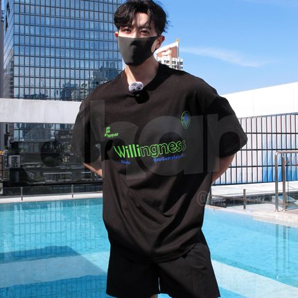 【Dhan线上商店】新品美式字母厚板印花T恤街头宽松短袖男女