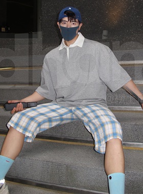 【Dhan线上商店】新品CityBoy白色翻领T恤山系户外撞色polo衫男