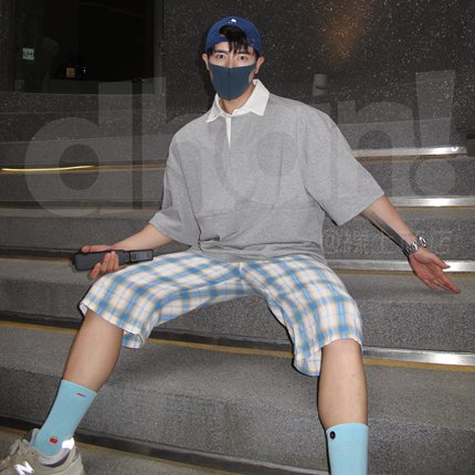 【Dhan线上商店】新品CityBoy白色翻领T恤山系户外撞色polo衫男