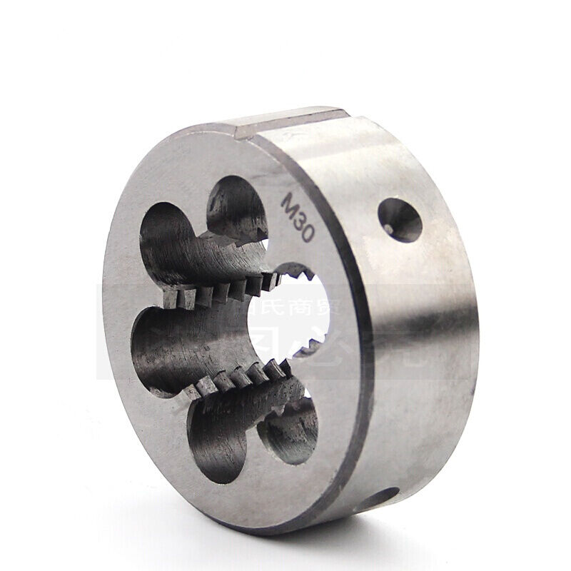 板牙手动螺纹套丝园扳牙圆形板牙M30M336M39M42M45M48M52x5*1M30*