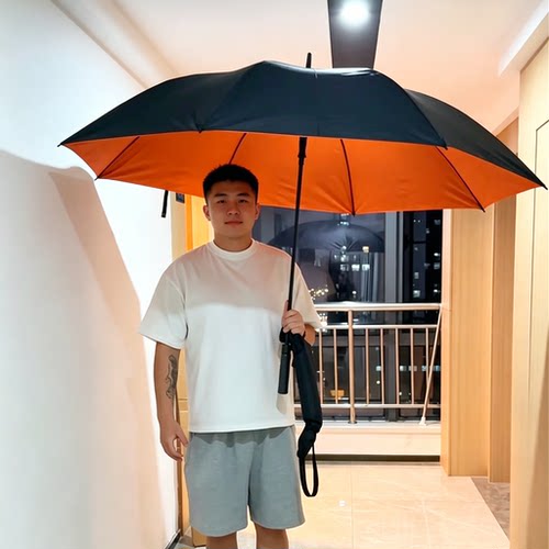 抖音热门长柄自动超大号晴雨伞