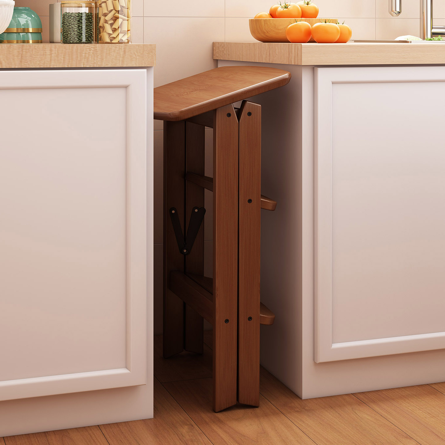 折叠凳家用厨房高脚凳子三步梯凳