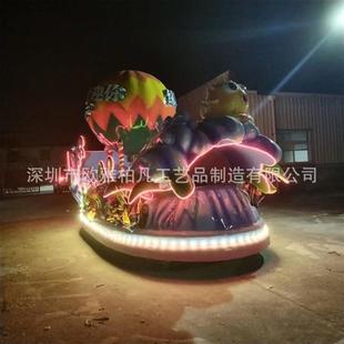 厂家巡游花车led发光彩车彩船庆典节庆户外花车花船夜游玻璃钢