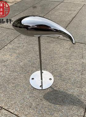 售楼部水池景观不锈钢抽象创意鱼群雕塑户外金属镜面小鱼装饰摆件