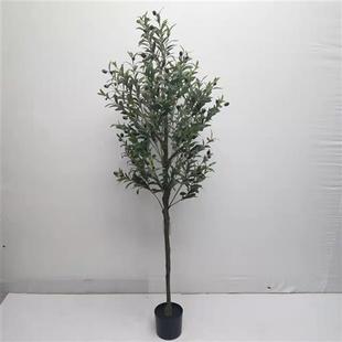 橄榄树绿植北欧风客厅室内大型装饰假盆栽盆景假树