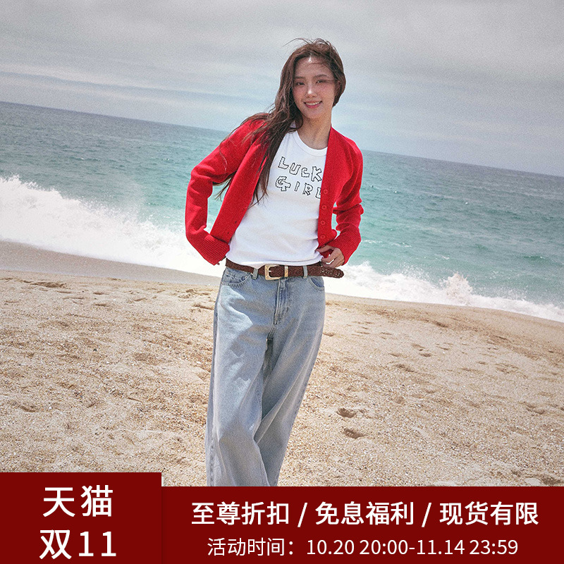 SPELLEDIT新品雪花牛仔裤