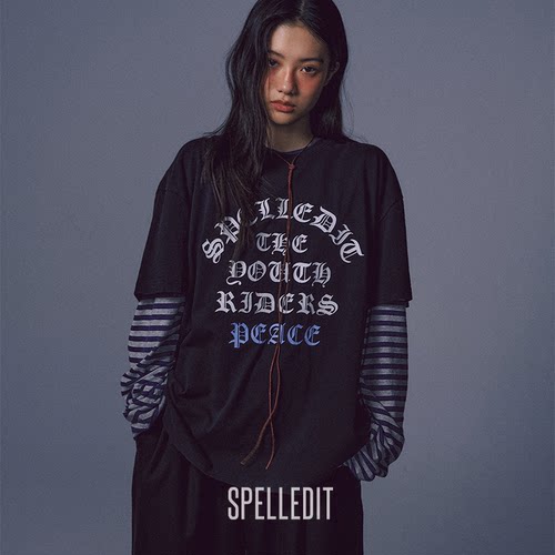 SPELLEDIT新品哥特字体短袖T恤