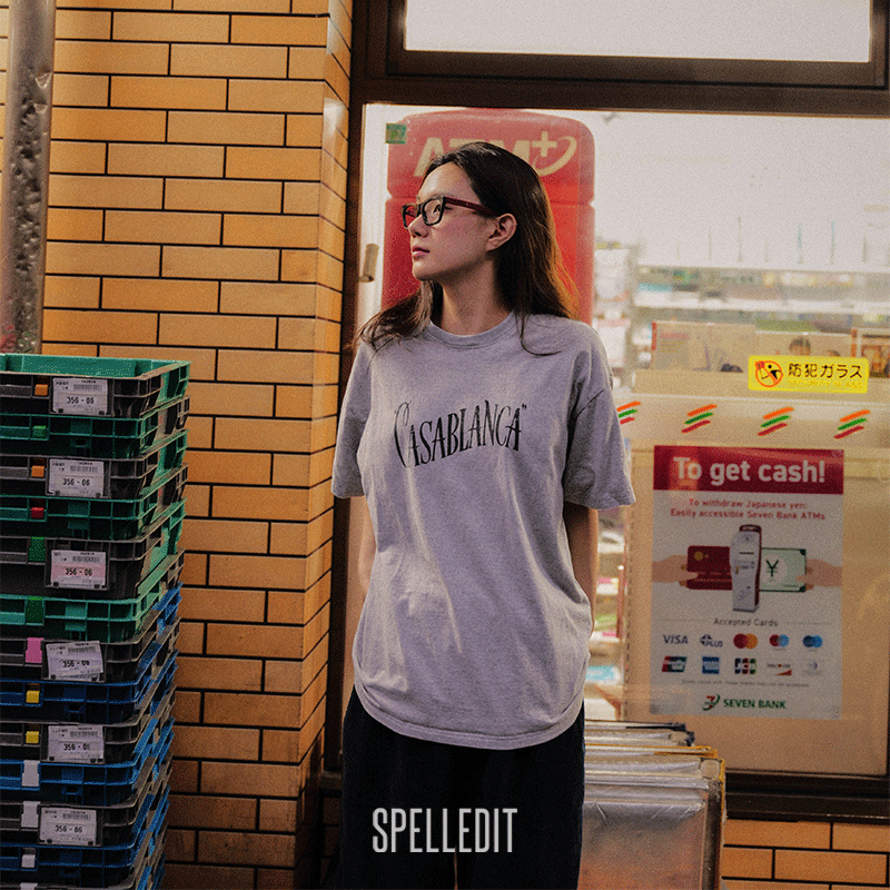SPELLEDIT冬季新品卡萨布兰卡T恤