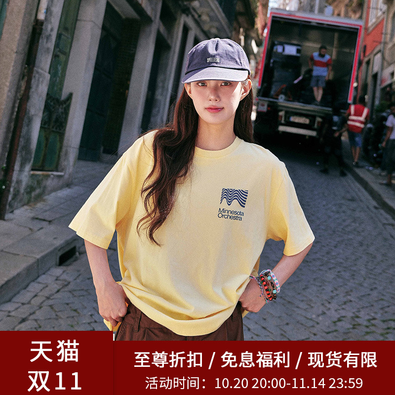SPELLEDIT明尼苏达T恤宽松简约