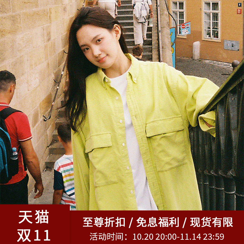 SPELLEDIT新品口袋灯芯绒衬衫