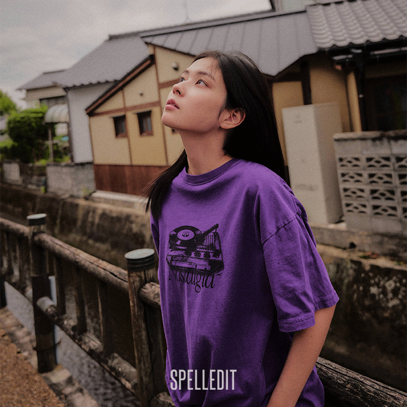 SPELLEDIT新品复古唱盘T恤