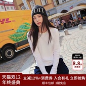 上衣女 SPELLEDIT2025冬季 罗纹长袖 新品 T恤简约百搭纯色打底衫 经典