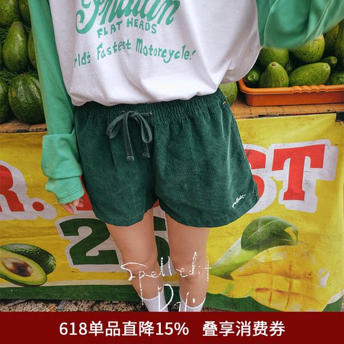 SPELLEDIT春季新品松紧腰短裤
