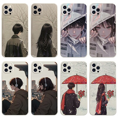 新款硅胶情侣手机壳小众高级感定制任意机型适用iPhone17/16/151413promaxOPPOFindX8S小米17华为Nova14Ultra