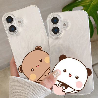 新款可爱好看布布一二情侣手机壳定制任意机型适用苹果14promax小米12华为mate70P50OPPOrealmeGTneo3VIVOS10