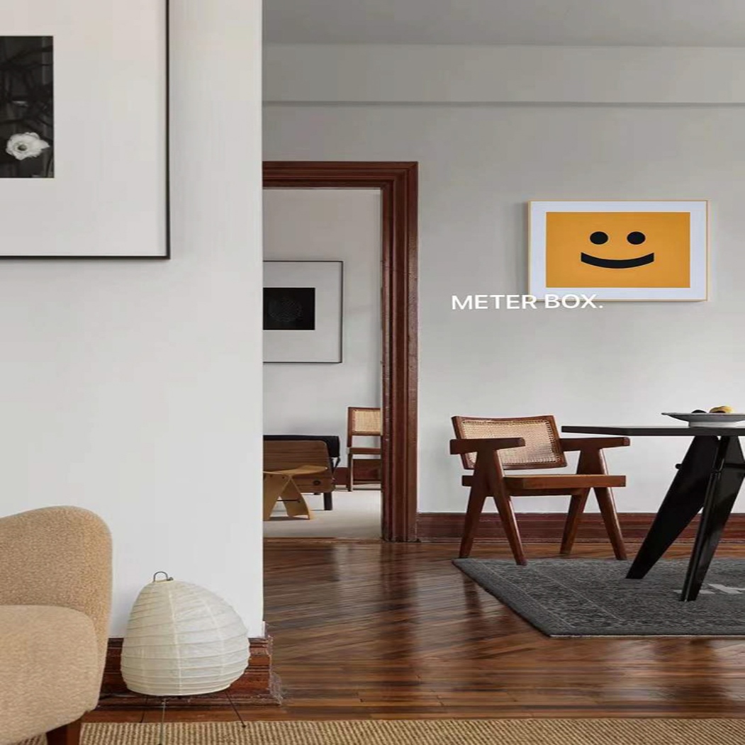 色彩《smile》玄关遮电表箱创意装饰画可打开极简挂画网红