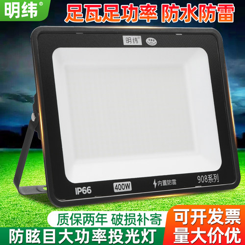 明纬投光灯高亮防水防雷防眩目