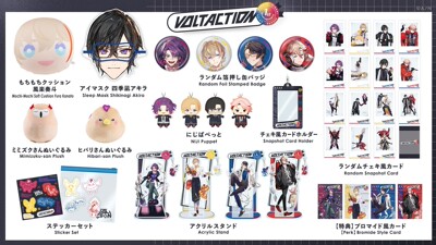 预定 彩虹社NIJISANJI VOLTACTION一周年纪念 徽章立牌拍立得指偶