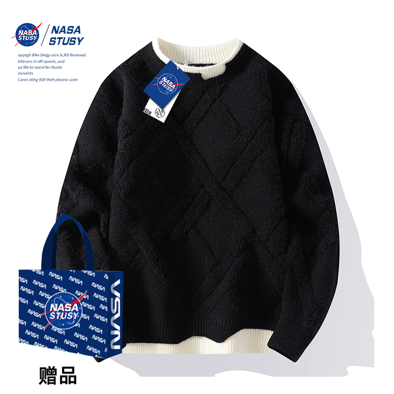 NASA官方进口美式潮牌毛衣