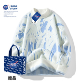 针织衫 NASA 情侣宽松潮牌毛衣 秋冬装 男款 STUSY美式 高街2025新款