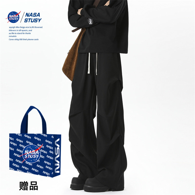 NASA STUSY美式2026新款春夏装男款休闲长裤子透气男士工装薄款