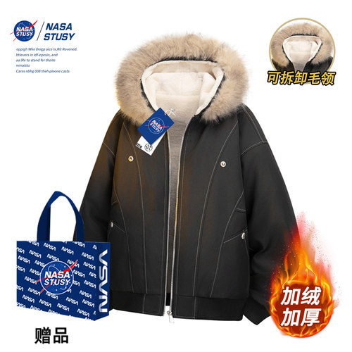 NASA官方进口美式潮牌棉衣外套