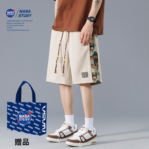 NASA官方进口美式潮牌休闲短裤