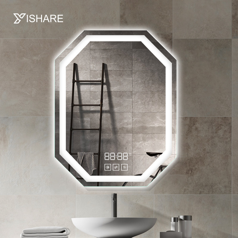 Yishare无框led浴室镜带灯卫生间镜子洗手台盆镜壁挂智能卫浴镜