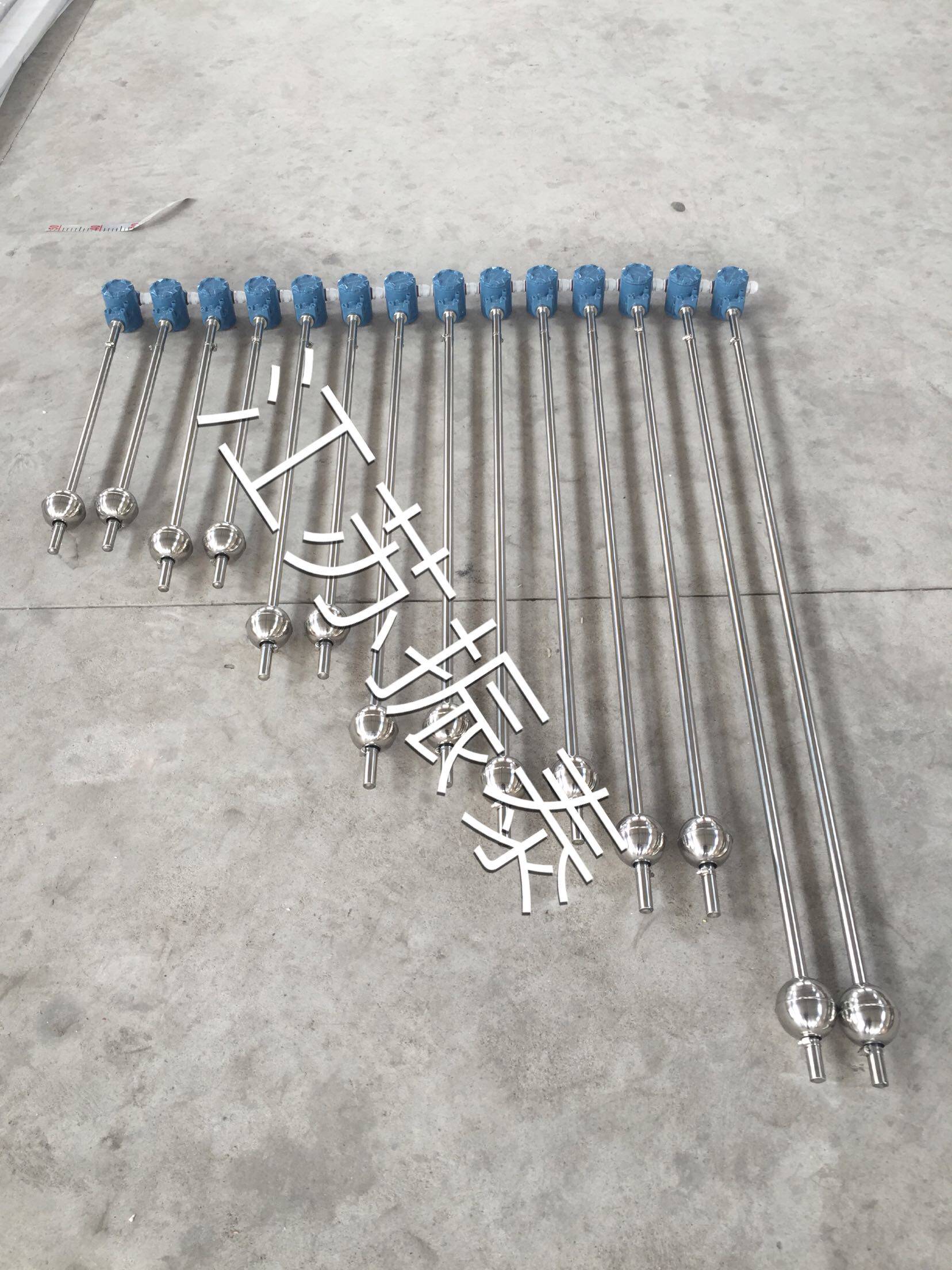 浮子液位计液位磁翻板远传变送器磁性传感器4-20ma24vdc捆绑式