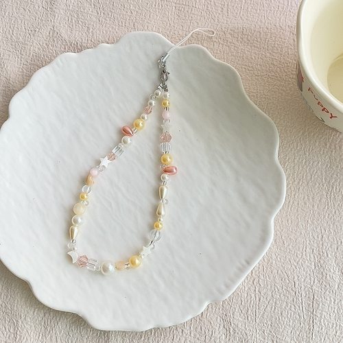 方糖珍珠手机链ins风手机挂绳