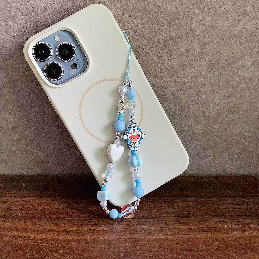 爱心哆啦A梦手机链可爱手机挂绳