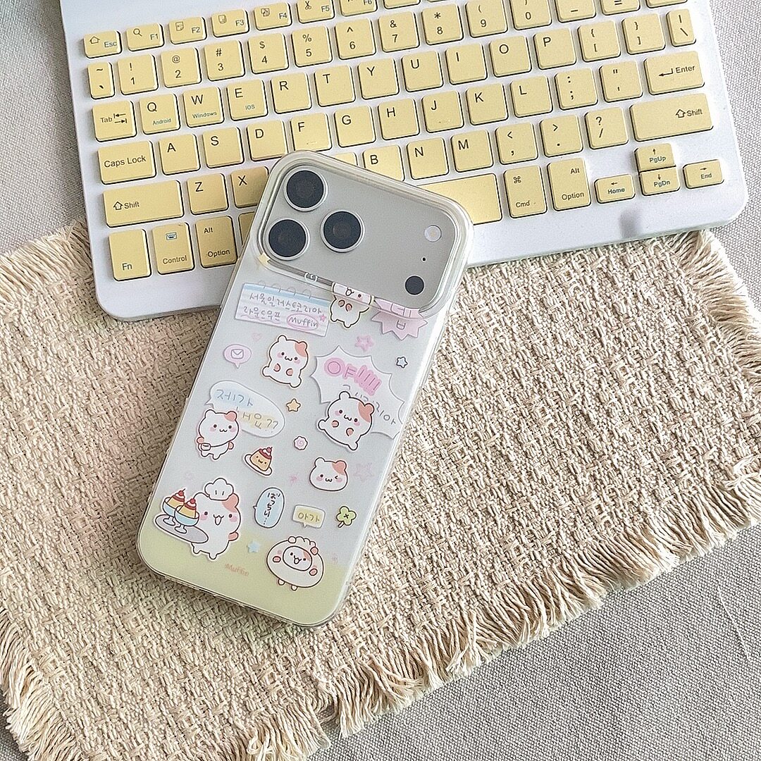 布丁仓鼠适用苹果17手机壳新款iPhone16promax保护套女款小米17pro防摔壳可爱vivox300外壳高级感华为pura80