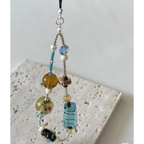 薄荷糖手机链短款手机挂绳新款