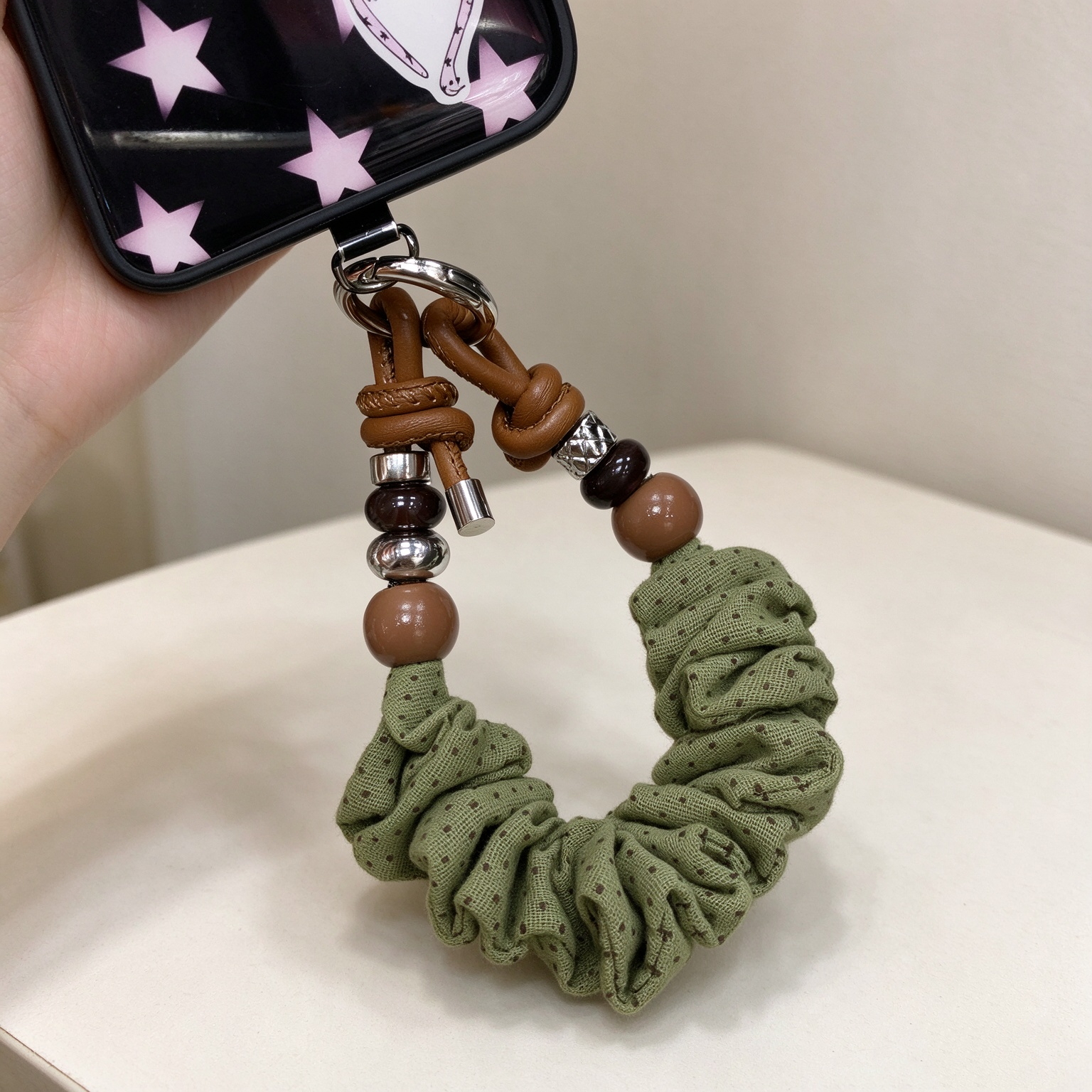 皮扣斑点手机挂绳新款手机链手提