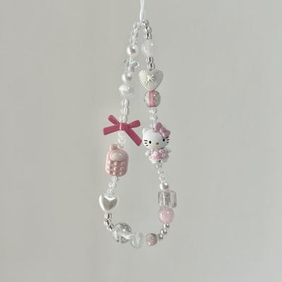 雏菊kitty猫手机链新款手机挂绳