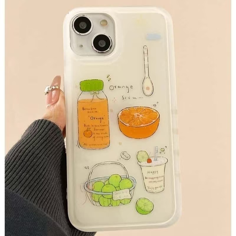 橘子汽水适用vivos30手机壳创意