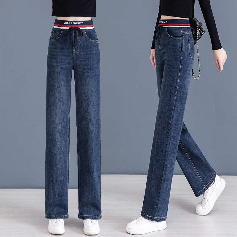 松紧牛仔裤女士裤子夏季