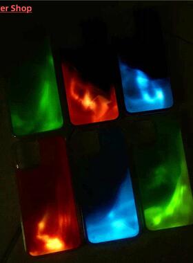 Luminous luxury sand phone case for iPhone 16 15 12 14 Pro funda glow gloss liquid glitter quicksand