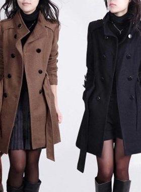 2017 Coat For Women Winter Long Ladies Jackets Wool Coats 女