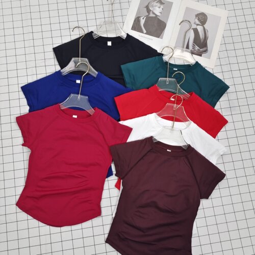 夏季巨好看运动健身impact短袖女瑜伽服修身显瘦跑步训练T恤上衣