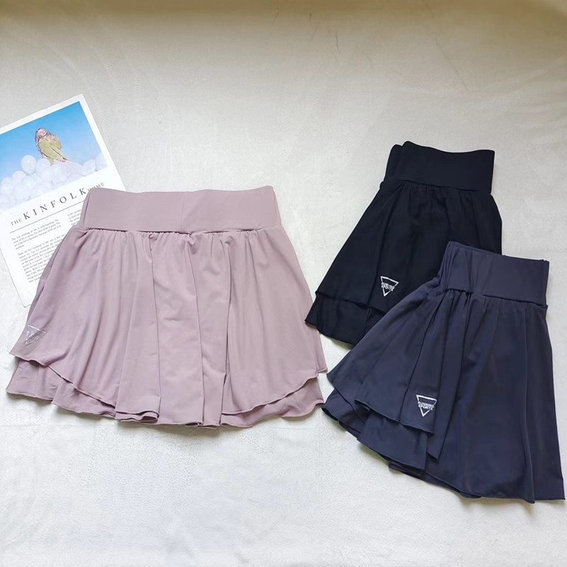 夏季户外健身防走光短裤女子网球高强度训练跑步透气速干运动裙裤