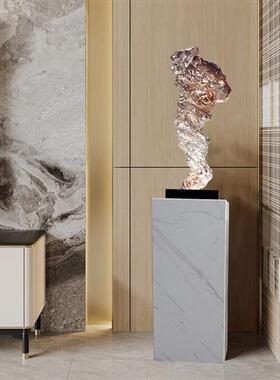 高档轻奢透明树脂软装置饰品雕塑客厅电视柜大型落地抽象卷形摆件