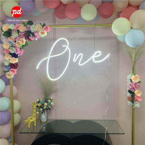 one外贸工厂led霓虹灯造型节日聚会氛围灯室内背景墙字母灯招牌