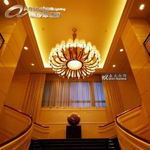 酒店工程灯商场中庭大型吊灯别墅会所售楼部大堂吊灯非标灯