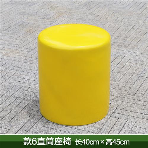 户外卡通商场休闲座椅雕塑售楼处鹅卵石玻璃钢坐凳景观幼儿园摆件