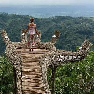 户外景观手藤编网红打卡景区公共场合摆件家具游玩室外五指山家具