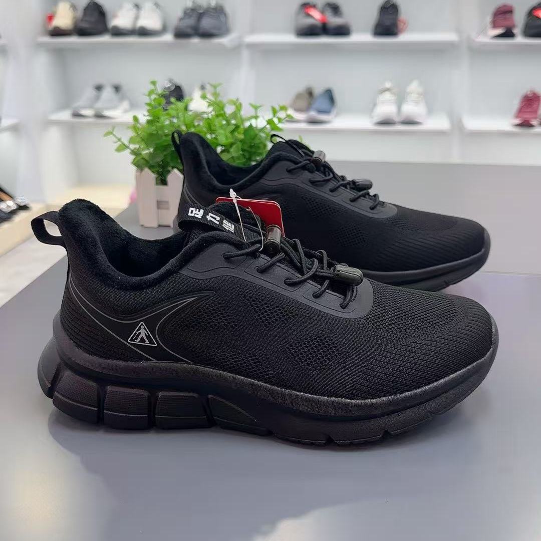 商场同款足力健运动休闲男鞋2025秋冬新款爸爸棉鞋户外运动旅游鞋