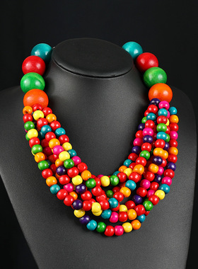 Africanneckl多层串珠项